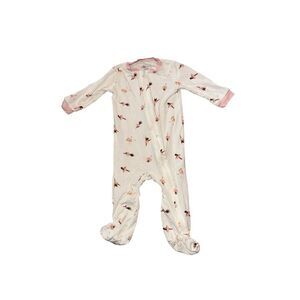 Milkberry Baby Girl Bamboo Footie One-piece Sleeper Pajamas Soft Sleeper One Pie
